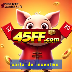 carta de incentivo para alunos
